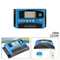 100A 12V-24V MPPT-Solar Ladegerät Controller Panel Regler Daul USB Digital LCD