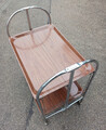 Servierwagen Teewagen Dinett Rollwagen, Metall, Kunststoff, 70er Jahre, Vintage 