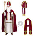 Nikolaus Kostüm - Weihnachtsmann -Bischof Nikolauskostüm Gr. S-XXL
