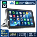 8-Core 1 DIN 360° Drehbar Bildschirm 6+128G Autoradio Android14 CarPlay GPS Navi