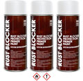 3 x 400 ml Rust Blocker 4in1 Metallschutzlack Rost Schutz weiss matt RAL 9010