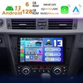 9" Android14 Autoradio 8-Kern 6+128GB GPS Navi USB für BMW E90 E91 E92 2005-2012