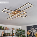 LED Decken Lampen Holzoptik Flur Schlaf Wohn Zimmer Beleuchtung moderne Leuchte