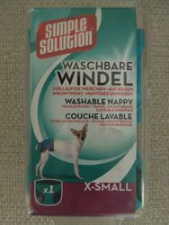 Simple Solution, waschbare Windel für Weibchen, Gr. X-Small = Gr. XS
