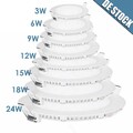 LED Panel Einbaustrahler 230V flach Einbauleuchten Spots Deckenstrahler Set Rund