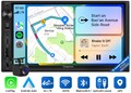 7" QLED Doppel DIN Android Auto 13 8-Kern Autoradio CarPlay GPS Navi WIFI DSP 4G