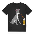 Bier Cartoon Shirt Herren – Witziges Funshirt mit Strolch aus Susi und Strolch