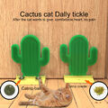 Katzenpfleger leicht zu reinigen Happy Mood Kaktus geformte Textur Reibpfosten Kunststoff