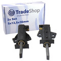 2x Motorkohlen Kohlestifte 5x12,5x36mm mit Halter L für AEG LAVAMATBELLA1100WDNL