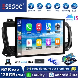 DAB+ Autoradio Android15 Apple CarPlay für Citroen Jumpy Peugeot Expert GPS Navi