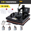 8in1 38x38cm Hitzepresse Heat Press Heißpresse Transferpresse Machine T-Shirt