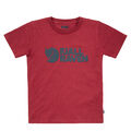 T-Shirt Fjallraven Kinder Fjallraven Logo Granatapfelrot