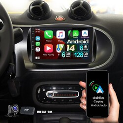 6G+128GB Android 13 Für Benz Smart Forfour Fortwo 453 CarPlay Autoradio Navi DAB