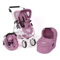 Bayer Chic 2000 3in1 Puppen Kombi EMOTION ALL IN Jeans pink