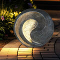 Solarlampe Außenleuchte Gartendeko Tischlampe LED Skulptur Steinoptik H 29 cm