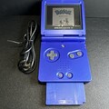 Nintendo Game Boy Advance SP Blau AGS 001 Konsole Ladekabel GBA Light Komplett