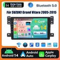 4+64G Android 14 AutoRadio Carplay GPS Navi Bluetooth FM für Suzuki Grand Vitara