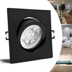 Einbaustrahler LED flach 230V Spots Lampe Deckenstrahler Set opt dimmbar 5W CP-C