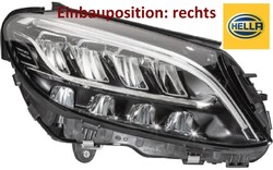 HELLA 1EX013063-521 Hauptscheinwerfer rechts Scheinwerfer für Mercedes-Benz 