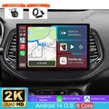 DAB+ 13.1" 4G+64G Android 14 CarPlay Autoradio GPS FM Für Jeep Compass 2017-2020