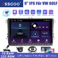 Für VW Golf 5 6 Touran Passat  9'' Android 13 Radio 1+32G GPS MIK KAM Autoradio