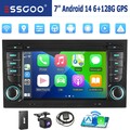 6+128GB +DAB Für Audi A4 8E 8H B6 B7 2000-2009 Android14 7"Autoradio Carplay GPS