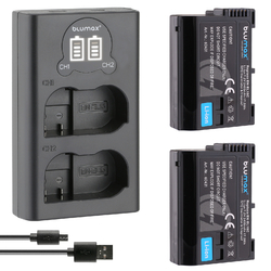 2x Akku + LCD Lader für Nikon EN-EL15C  A/B/C Z5 Z6 Z7 II D7500 2400 mAh