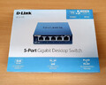 D-Link DGS-105 5 Port Gigabit Desktop Switch bis zu 2000 Mbit/s