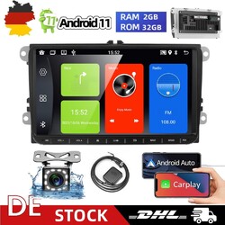 9 Zoll CarPlay Autoradio GPS Navi WIFI BT Für VW Golf 5 6 Caddy EOS mit Kamera