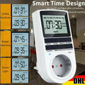 Zeitschaltuhr Steckdose Timer Digitale Zeitschalter Wochenzeitschaltuhr 3680W DE