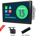 DAB+10,1" QLED Android 13 8Kern 6+64 Doppel DIN Autoradio GPS CarPlay RDS 4G LTE