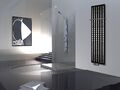 Badheizkörper Design broken Mirror 3, 180x47cm, schwarz + Handtuchhalter