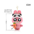 1 stücke Multi Gebäude Xiuzhen Nette Plüsch Anhänger Puppe Rosa Kaninchen Tasche