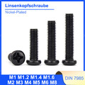 DIN 7985 Linsenkopfschraube mit Kreuzschlitz M1 M1.2 M1.4 M1.6 M2 M3 M4 M5 M6 M8