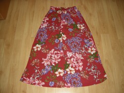 Geblümter knöchellanger waschbarer Viskose-Rock mit Dehnbund Gr. 38 "Only"