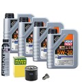 Motoröl 5W30 LIQUI MOLY 4L+MANN Ölfilter+Cera Tec+Ölablassschraube