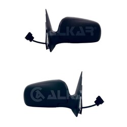 2X ALKAR AUßENSPIEGEL KLEINES SPIEGELGEHÄUSE passend für SKODA FABIA 