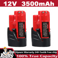 2x AKKU Für Milwaukee M12B3 M12 12V Lithium XC 3.5 M12B4 48-11-2460 48-11-2401