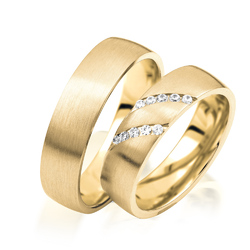 2x 333 Exclusiv Gold Trauringe Eheringe TOP ANGEBOT Verlobungsringe in Gelbgold