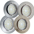 10 Pack einbaustrahler Sets schwenkbar rund GU10 Spot Einbau-Leuchte LED GtvPk