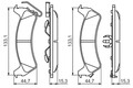 Bremsbelagsatz Scheibenbremse BOSCH 0 986 494 348 für ZJ CHEROKEE JEEP ZG 1 4x4