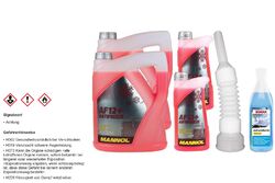 12L MANNOL Kühlerfrostschutz Antifreeze AF 12+ Frostschutz -40°C rot rosa G12+