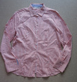 Eterna Bluse Stretchbluse Gr.40 Orange/Weiß gestreift langarm