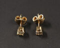schöne 750er Gelbgold Ohrstecker mit Brillanten (insg. 0,36ct)