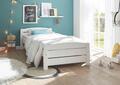 Bett 90x200 Kinderbett Jugendbett Einzelbett Holz Massiv IVI Weiß