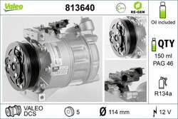 VALEO Kompressor Klima Klimaanlage Klimakompressor VALEO RE-GEN AT 813640