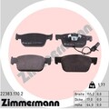 1x ORIGINAL® Zimmermann 22383.170.2 Bremsbelagsatz, Scheibenbremse Vorne, inkl.