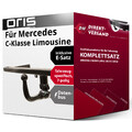 Anhängerkupplung abnehmbar + E-Satz 7pol für C-Klasse Limousine 07-14 set top