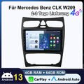 Carplay Android 13 Für Mercedes Benz CLK W209 W203 Autoradio GPS NAVI DAB+ 4+64G