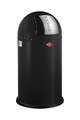 Abfalleimer WESCO PUSHBOY BHT 40.20x77x40.20 cm schwarz Mülleimer Abfallsammler
